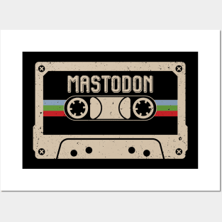 Personalized Mastodon Name Birthday Vintage Cassette Tape Posters and Art